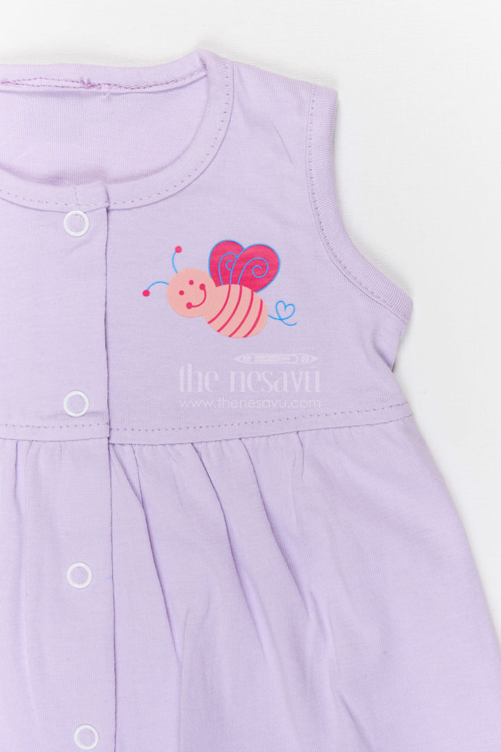 The Nesavu Baby Frocks Baby Girl Cotton Frock for Casual Wear and Playdates Nesavu Nesavu Baby Girl Cotton Frock For Daily Wear Sleeveless Jersey Dress For Infants