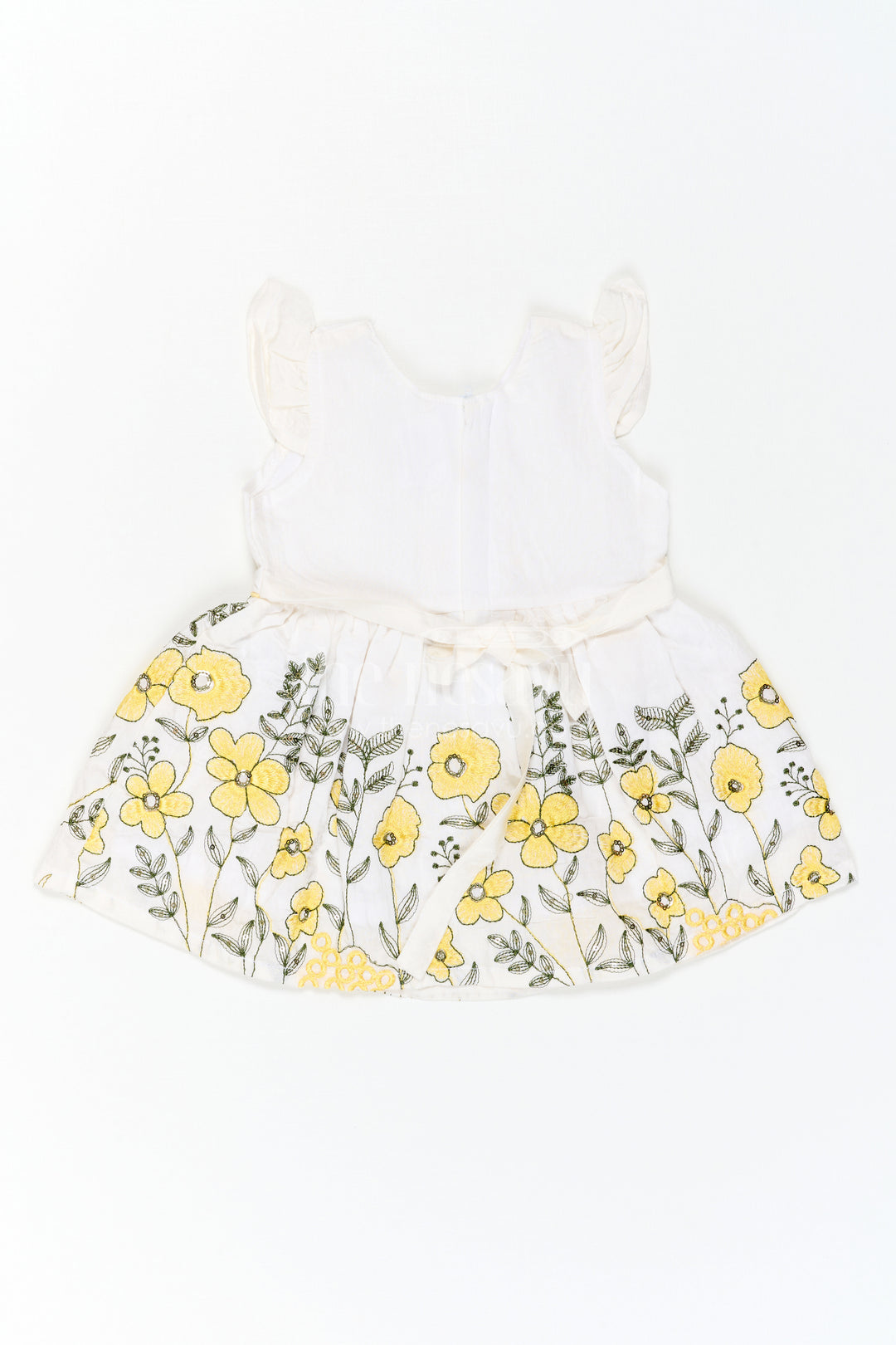 The Nesavu Baby Cotton Frocks Baby Girl Cotton Frock for Family Day Outings Nesavu Nesavu Baby Girl Cotton Frock For Family Day Outings With Thread Embroidery And Soft Flare