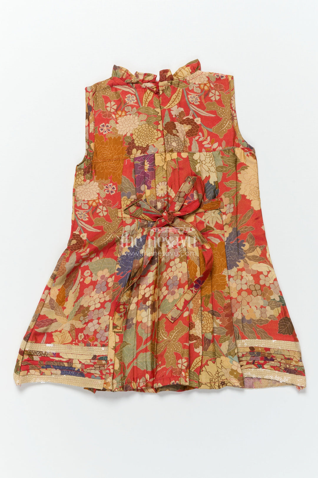 The Nesavu Baby Frocks Baby Girl Cotton Frock for Playdates and Casual Celebrations Nesavu Nesavu baby girl cotton frock digital print  perfect birthdays playdates festive fun