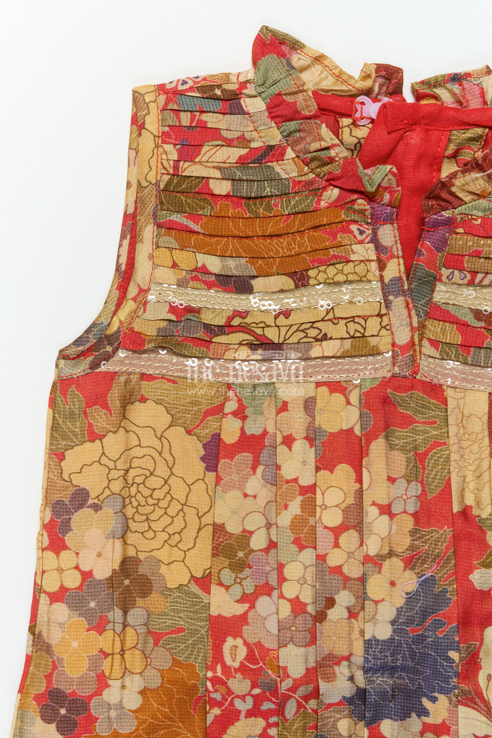 The Nesavu Baby Frocks Baby Girl Cotton Frock for Playdates and Casual Celebrations Nesavu Nesavu baby girl cotton frock digital print  perfect birthdays playdates festive fun