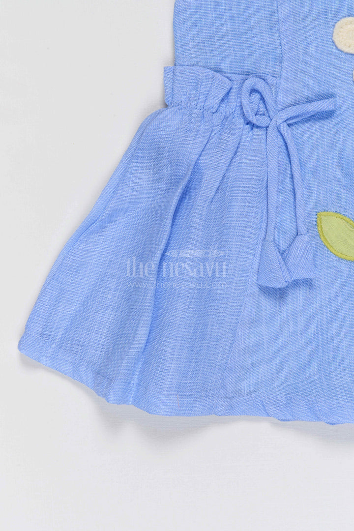 The Nesavu Baby Frocks Baby Girl Cotton Frock for Summer Outings and Playtime Nesavu Nesavu Baby Girl Cotton Frock With Floral Applique For Summer Outings And Everyday Comfort