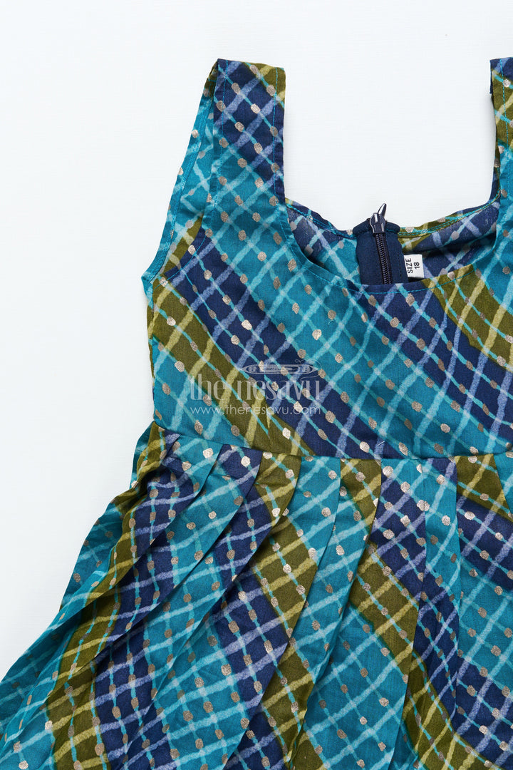 The Nesavu Pattu Pavadai Baby Girl Cotton Frock with Embellished Yoke for Festive Wear Nesavu Nesavu baby girl cotton frock patch yoke festive events traditional occasions