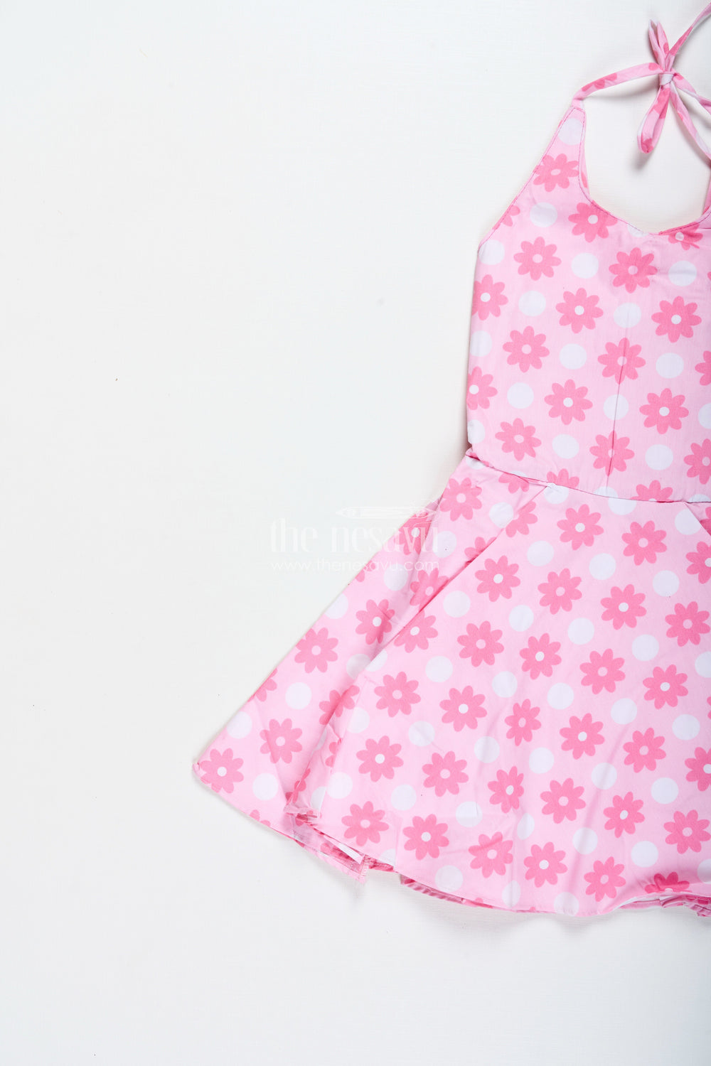 The Nesavu Girls Cotton Frock Baby Girl Cotton Frock with Floral Print for Everyday Comfort Nesavu Nesavu Baby Girl Cotton Frock Floral Digital Print Perfect Playdates Sunny Outings