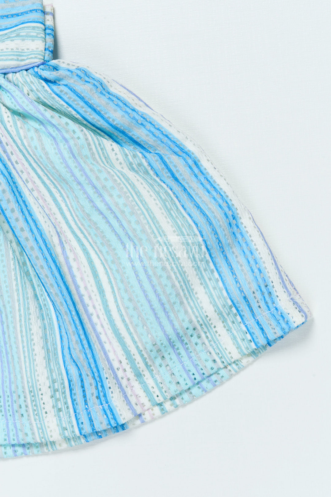 The Nesavu Baby Cotton Frocks Baby Girl Cotton Frock with Soft Stripes and Plush Toy Detail Nesavu Nesavu baby girl cotton frock toy detail comfortable everyday wear