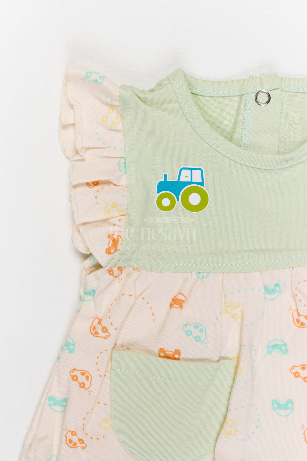 The Nesavu Baby Casual Sets Baby Girl Cotton Jersey Co Ord Set for Daily Comfort Nesavu Nesavu Baby Girl Cotton Jersey Co Ord Set With Digital Print For Daily Wear And Playtime