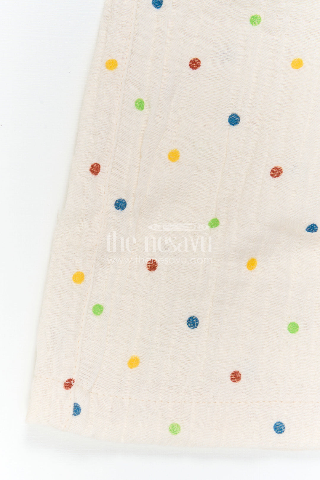 The Nesavu Baby Casual Sets Baby Girl Cotton Outfit Set for Daily Wear and Playtime Nesavu Nesavu Baby Girl Muslin Cotton Casual Outfit Set With Sleeveless Top And Printed Pants For Daily Comfort