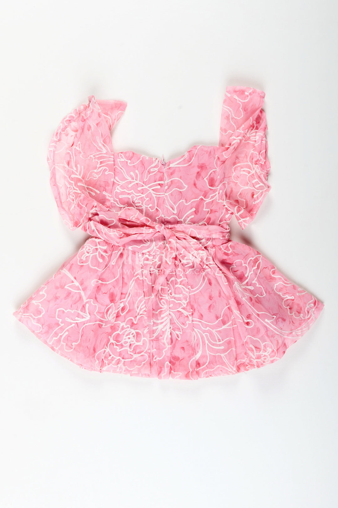 The Nesavu Baby Cotton Frocks Baby girl digital print frock with embroidery for party wear Nesavu Nesavu baby girl digital print frock embroidery festive party wear