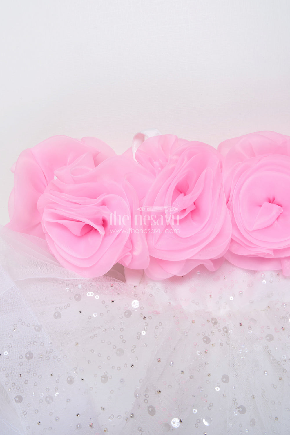 The Nesavu Baby Fancy Frock Baby Girl Dress for Birthday Party and Photoshoot Nesavu Nesavu baby girl birthday dress stone embellishment photoshoots parties