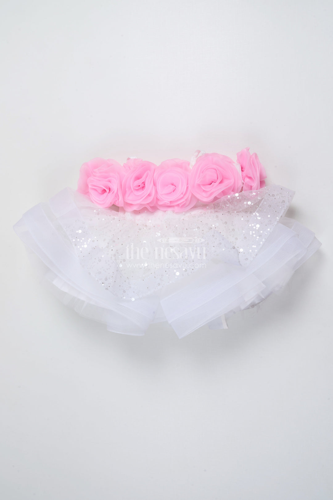 The Nesavu Baby Fancy Frock Baby Girl Dress for Birthday Party and Photoshoot Nesavu Nesavu baby girl birthday dress stone embellishment photoshoots parties