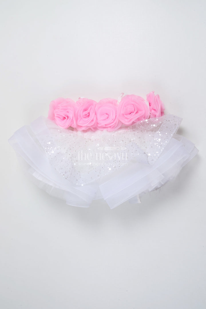 The Nesavu Baby Fancy Frock Baby Girl Dress for Birthday Party and Photoshoot Nesavu Nesavu baby girl birthday dress stone embellishment photoshoots parties