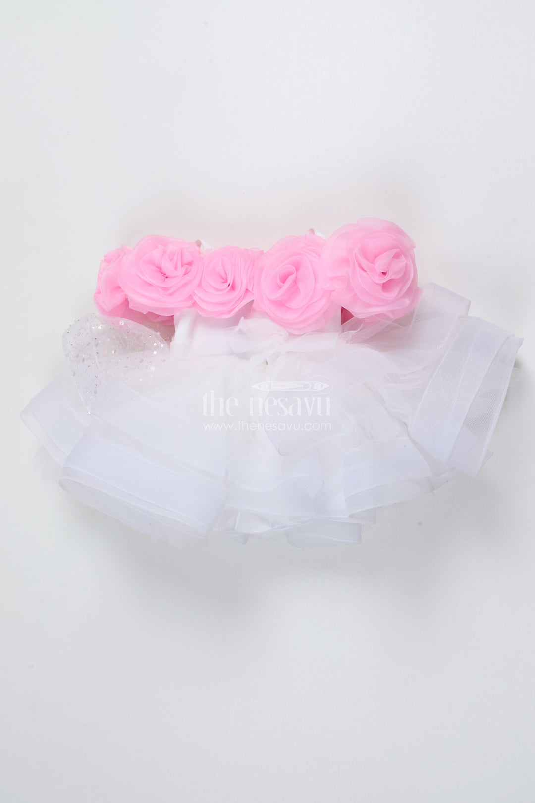 The Nesavu Baby Fancy Frock Baby Girl Dress for Birthday Party and Photoshoot Nesavu Nesavu baby girl birthday dress stone embellishment photoshoots parties