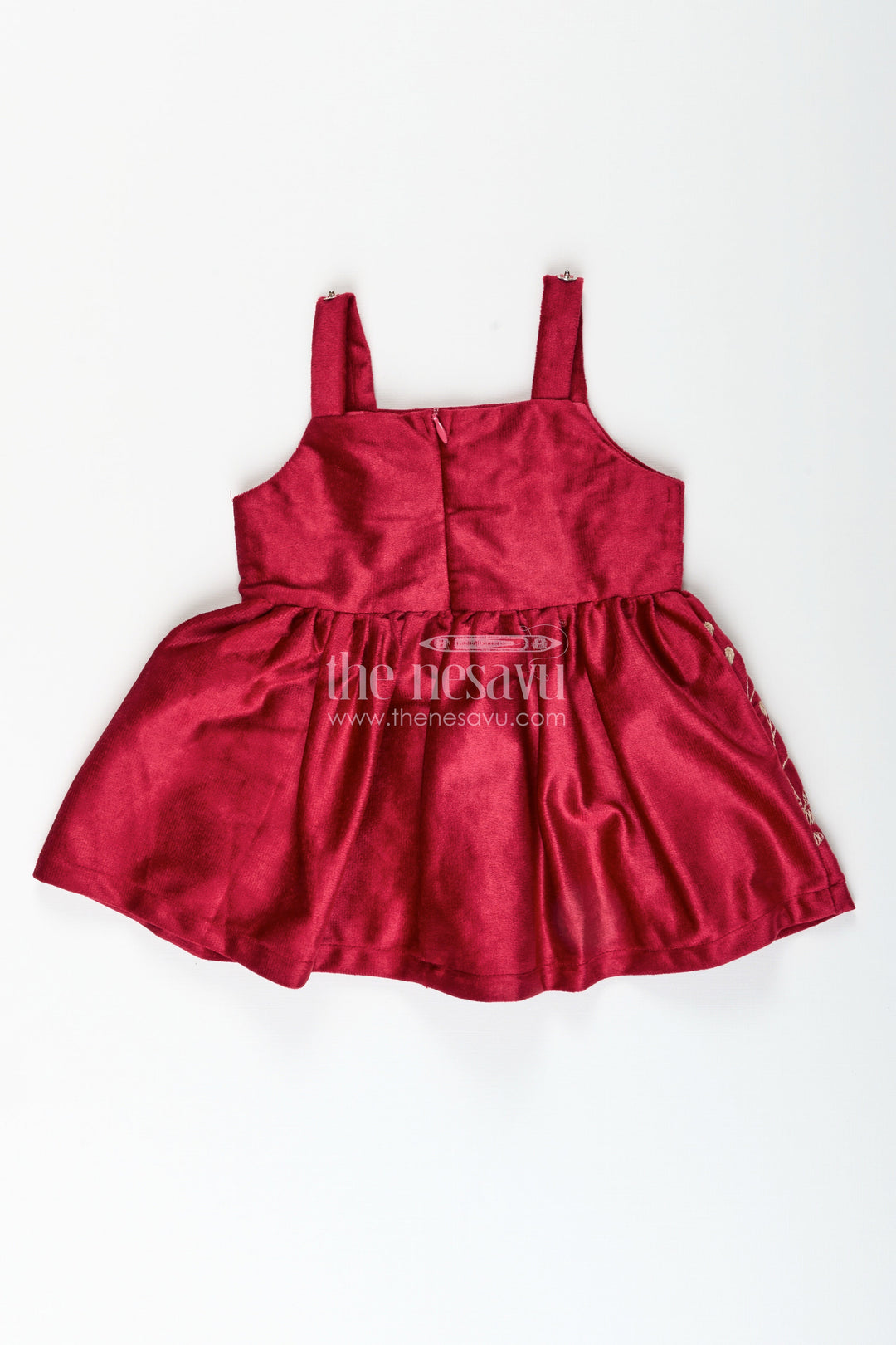 The Nesavu Baby Cotton Frocks Baby girl embroidered cotton frock with designer jacket ideal for birthday or naming ceremony Nesavu Nesavu baby girl embroidered frock net jacket  perfect birthday festive events