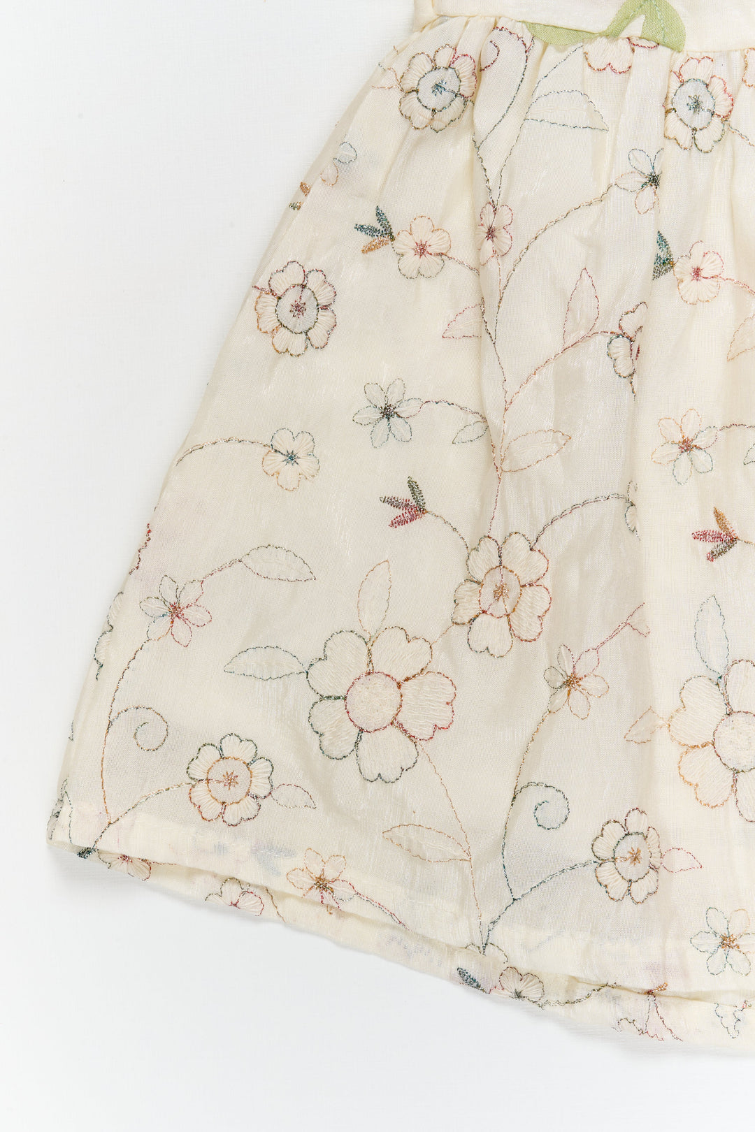 The Nesavu Girls Cotton Frock Baby Girl Embroidered Frock for Naming Ceremony and Family Events Nesavu Nesavu baby girl embroidered georgette frock for naming ceremony and traditional celebrations