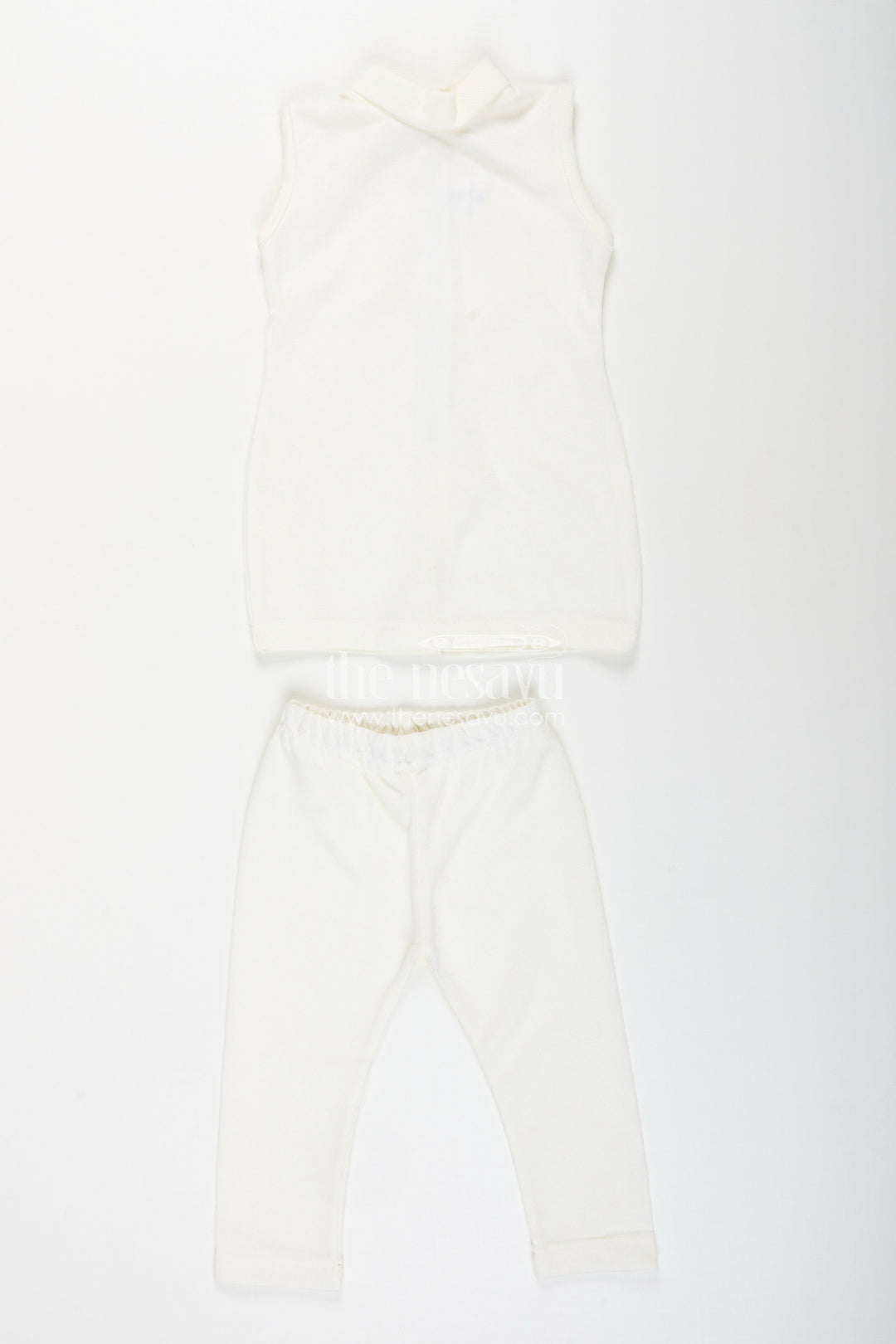 The Nesavu Girls Casual Set Baby girl embroidered top and legging set for festive occasions Nesavu Nesavu baby girl embroidered top legging set  perfect festive gatherings celebrations