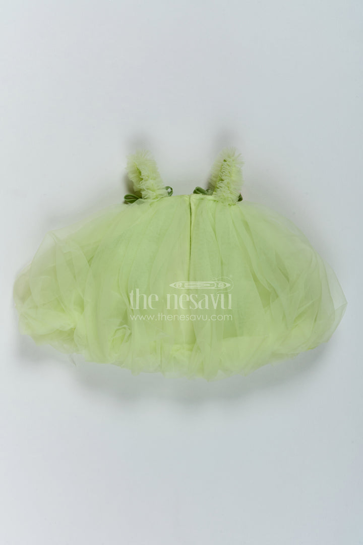 The Nesavu Girls Fancy Party Frock Baby Girl Fairy Frock for First Birthday and Garden Photoshoots Nesavu Nesavu Baby Girl Fairy Net Frock For First Birthday Garden Photoshoots And Milestone Celebrations