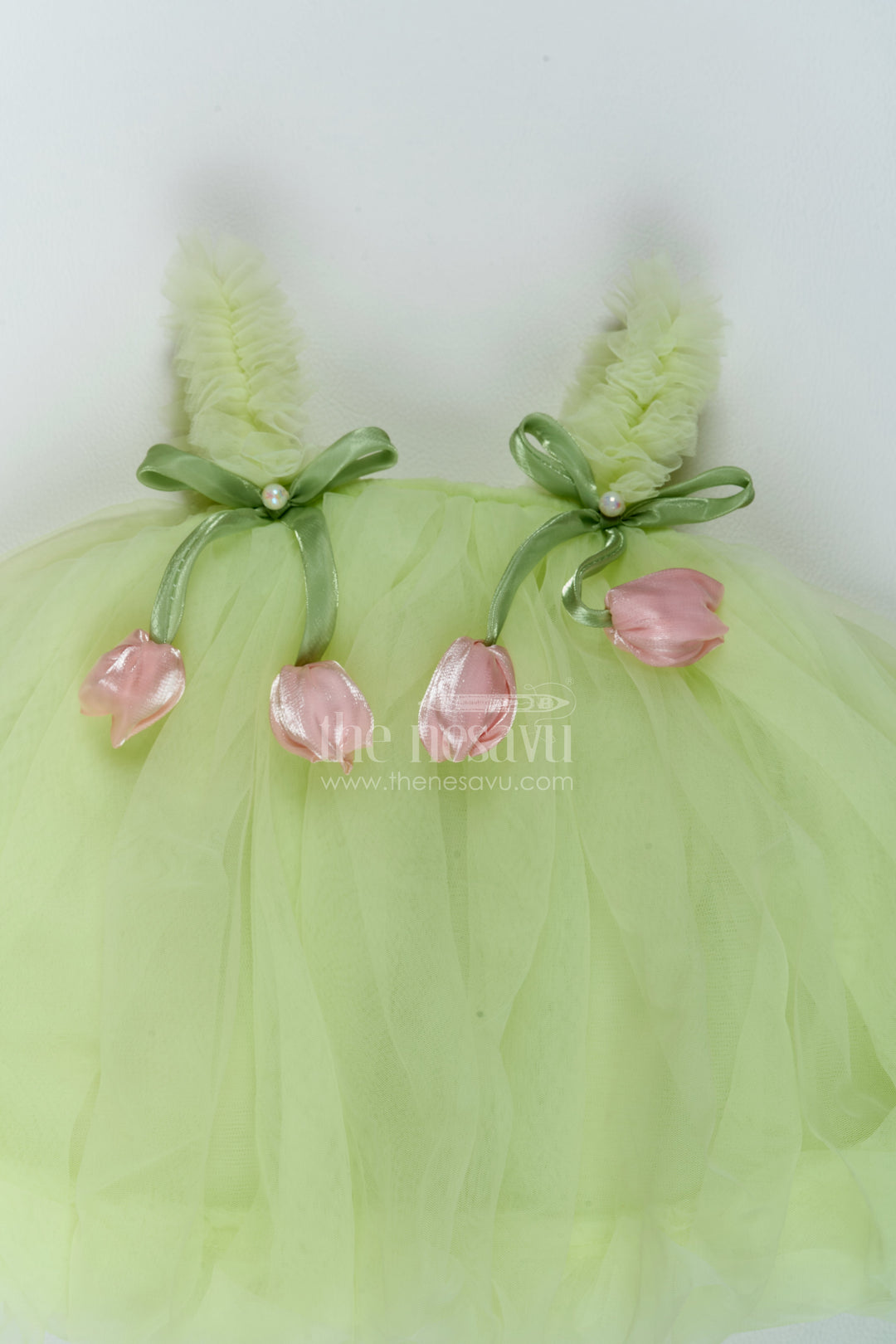 The Nesavu Girls Fancy Party Frock Baby Girl Fairy Frock for First Birthday and Garden Photoshoots Nesavu Nesavu Baby Girl Fairy Net Frock For First Birthday Garden Photoshoots And Milestone Celebrations