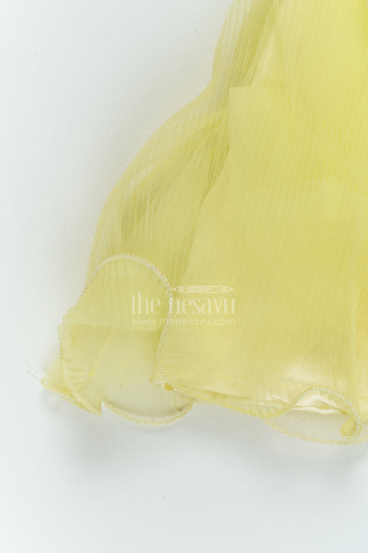 The Nesavu Girls Fancy Party Frock Baby Girl Fairy Frock for Milestone Birthdays and Celebration Portraits Nesavu Nesavu Baby Girl Fairy Net Frock For Milestone Birthdays Celebration Portraits And Special Family Occasions