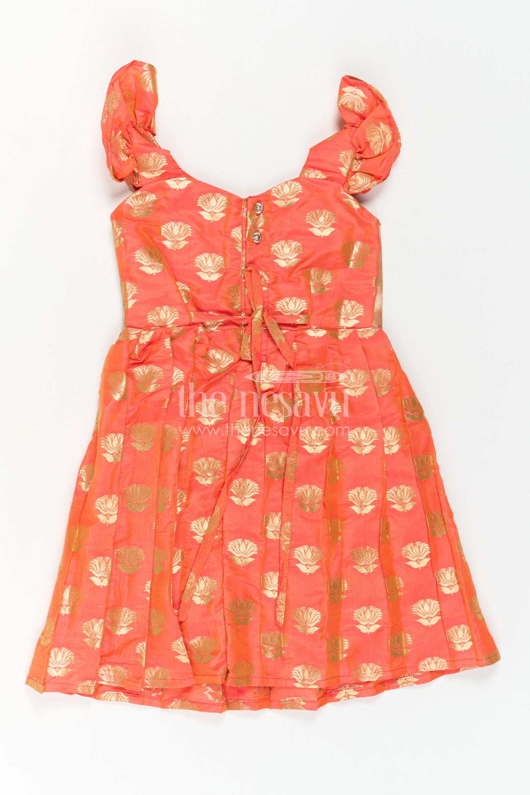 The Nesavu Silk Frock Baby Girl Festive Silk Frock for Birthdays and Special Occasions Nesavu Nesavu Baby Girl Festive Silk Frock For Birthdays Semi Banaras Paithani Border Traditional Outfit