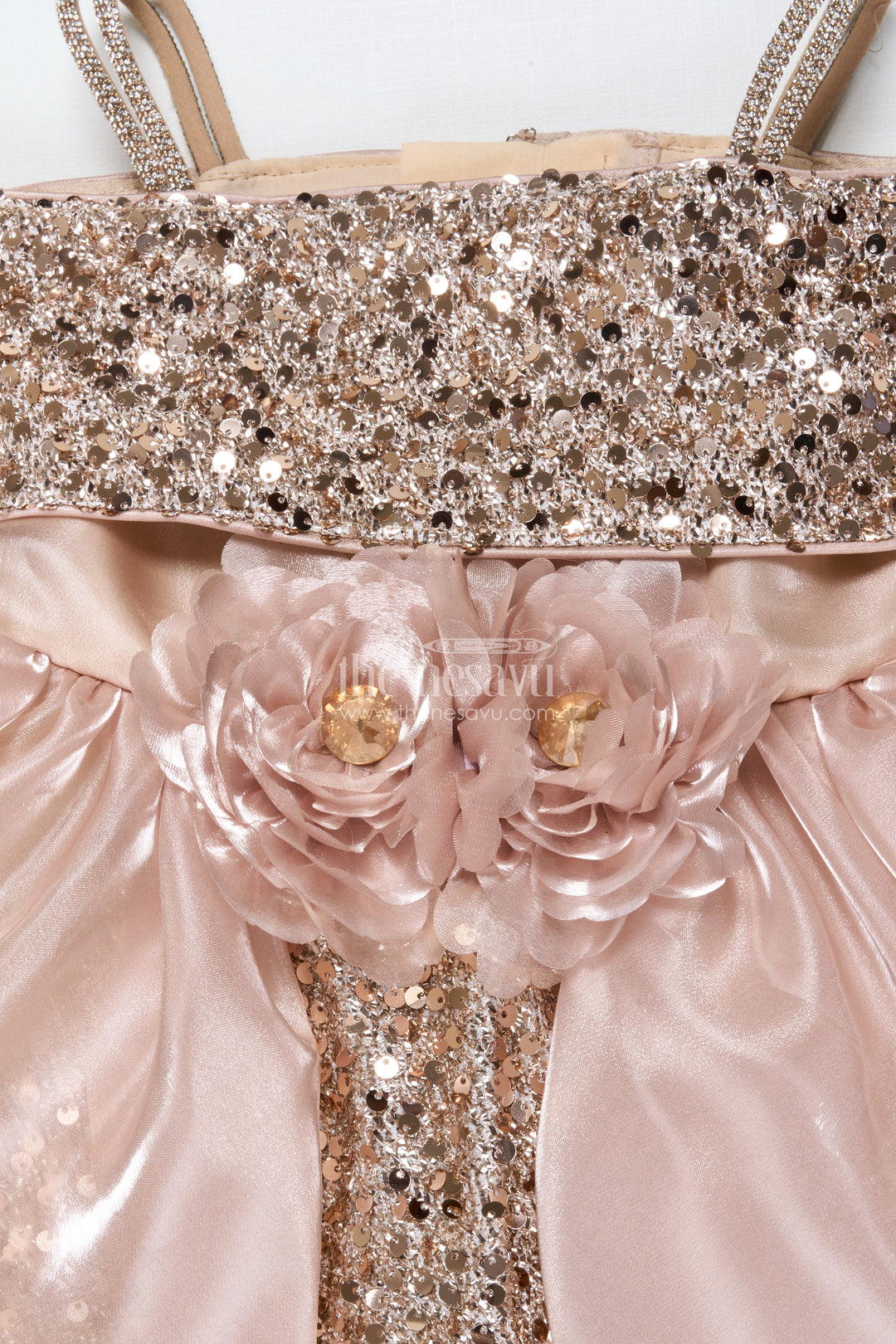 The Nesavu Baby Fancy Frock Baby Girl Frock for Birthday and Festive Occasions Nesavu Nesavu baby girl frock designer yoke birthday festive celebrations