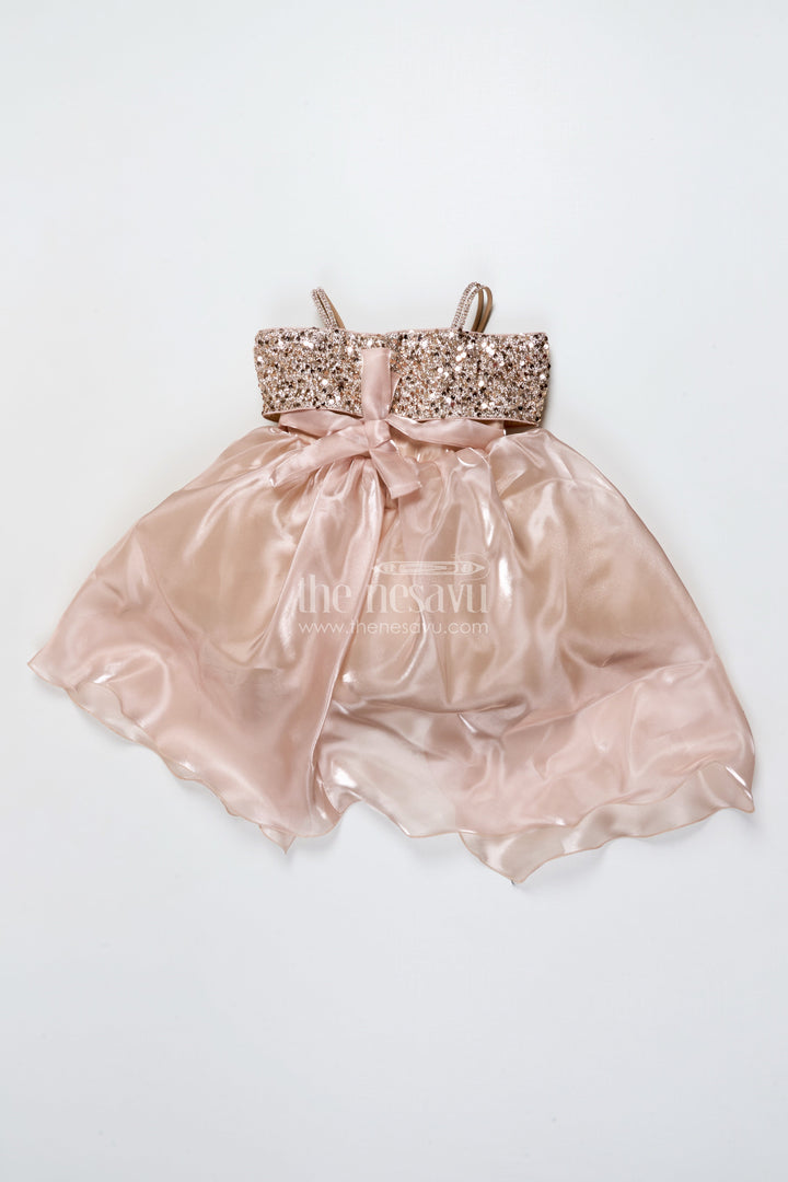 The Nesavu Baby Fancy Frock Baby Girl Frock for Birthday and Festive Occasions Nesavu Nesavu baby girl frock designer yoke birthday festive celebrations