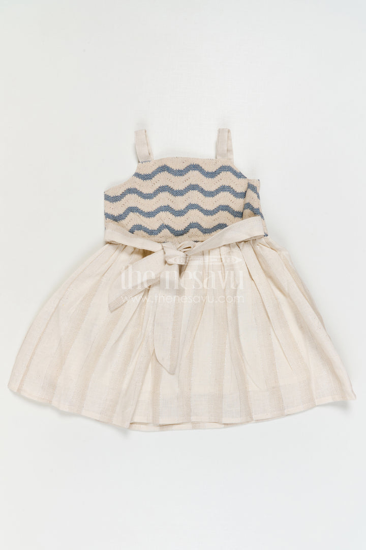 The Nesavu Girls Cotton Frock Baby Girl Frock for Birthday and Festive Photoshoot Nesavu Nesavu Baby Girl Cotton Frock For Birthday And Festive Photoshoots With Embroidered Yoke Design