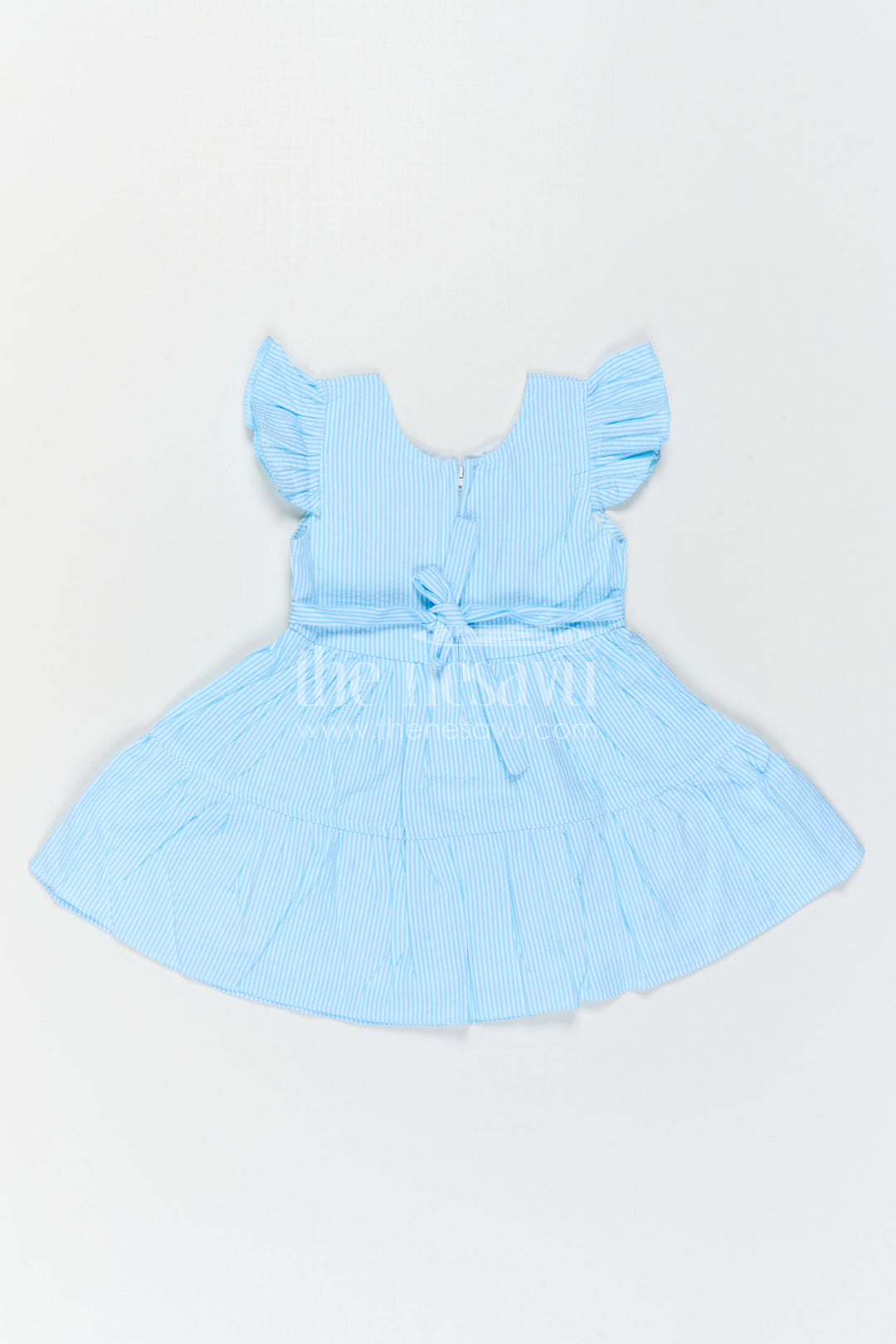 The Nesavu Baby Cotton Frocks Baby Girl Frock for Birthday Parties and Special Outings Nesavu Nesavu Baby Girl Sheer Cotton Frock For Birthday Parties With Embroidery And Tiered Flare Design