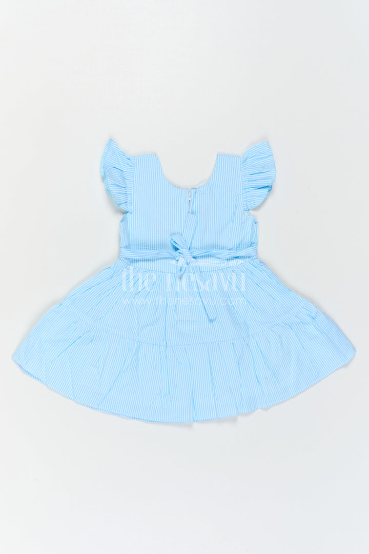 The Nesavu Baby Cotton Frocks Baby Girl Frock for Birthday Parties and Special Outings Nesavu Nesavu Baby Girl Sheer Cotton Frock For Birthday Parties With Embroidery And Tiered Flare Design
