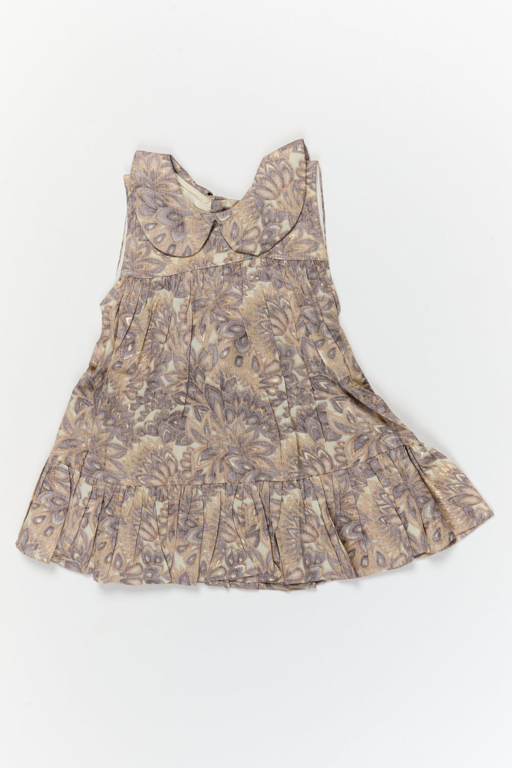 The Nesavu Girls Cotton Frock Baby Girl Frock for Birthdays and Milestone Photoshoots Nesavu 12 (3M) / Half white / Silk Blend GFC2099A-12 Nesavu baby girl frock in half white rayon silk blend for birthdays and photo-ready moments