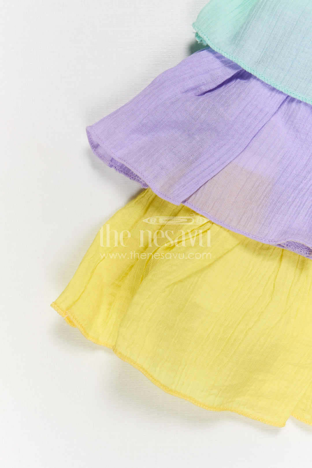 The Nesavu Baby Cotton Frocks Baby Girl Frock for Daily Wear and Play Nesavu Nesavu Baby Girl Cotton Frock For Daily Wear With Thread Embroidery Sleeveless Layered Design