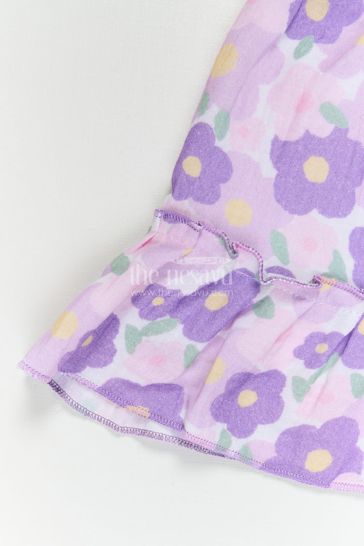 The Nesavu Baby Cotton Frocks Baby Girl Frock for Daily Wear and Playful Outings Nesavu Nesavu Baby Girl Muslin Cotton Frock For Daily Wear And Outings With Digital Print Soft Comfortable Outfit