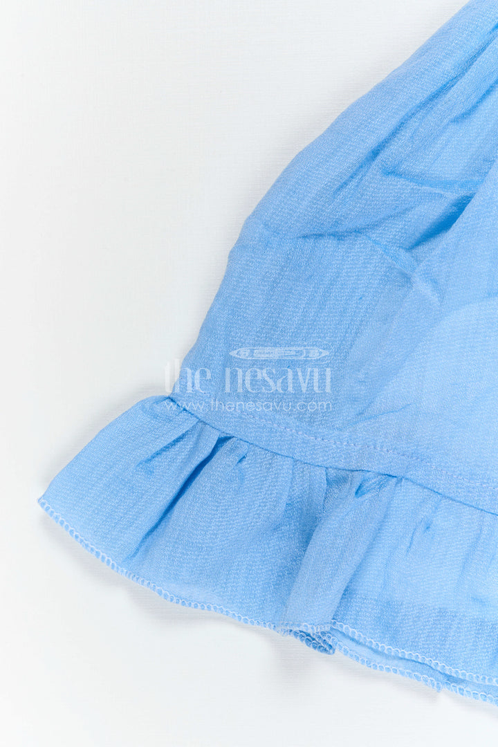 The Nesavu Baby Cotton Frocks Baby Girl Frock for Daily Wear and Playtime Comfort Nesavu Nesavu Baby Girl Cotton Frock For Daily Wear And Playtime With Floral Embroidery And Soft Frill Design