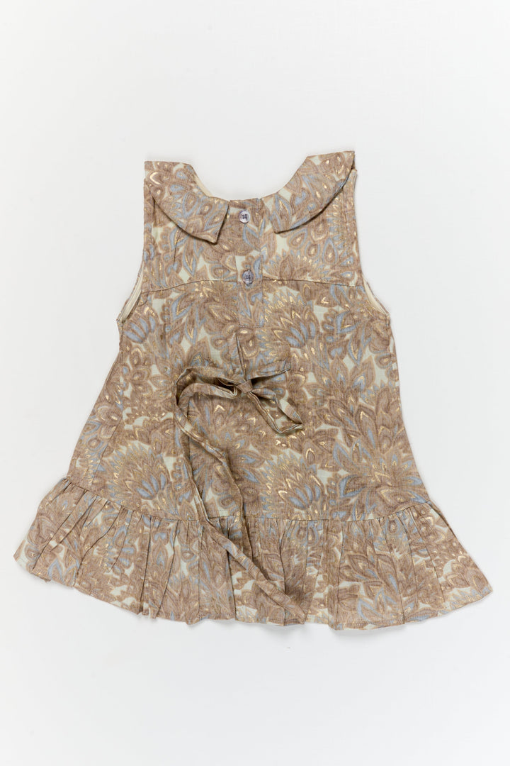 The Nesavu Girls Cotton Frock Baby Girl Frock for Family Outings and Casual Celebrations Nesavu Nesavu baby girl frock in rayon silk with digital print for casual celebrations and family outings