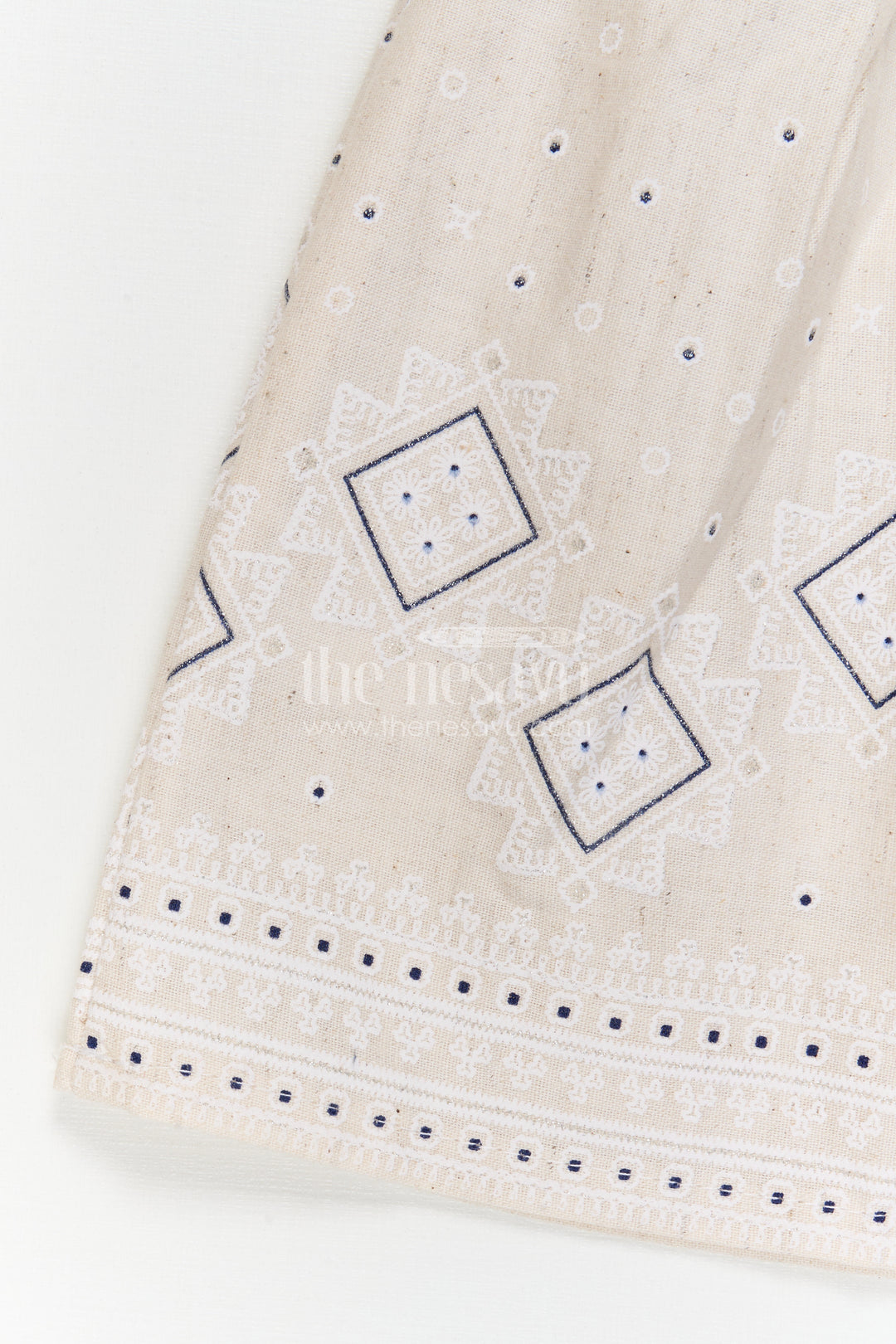 The Nesavu Baby Cotton Frocks Baby Girl Frock for Naming Ceremony and Special Occasions Nesavu Nesavu Baby Girl Cotton Frock For Naming Ceremony And Special Occasions With Thread Embroidery Design