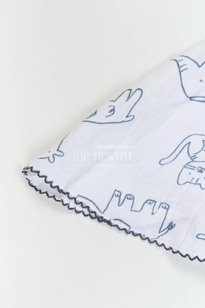 The Nesavu Baby Cotton Frocks Baby Girl Frock for Outings and Everyday Comfort Wear Nesavu Nesavu Baby Girl Muslin Cotton Frock For Outings And Daily Wear With Digital Print Soft Breathable Design