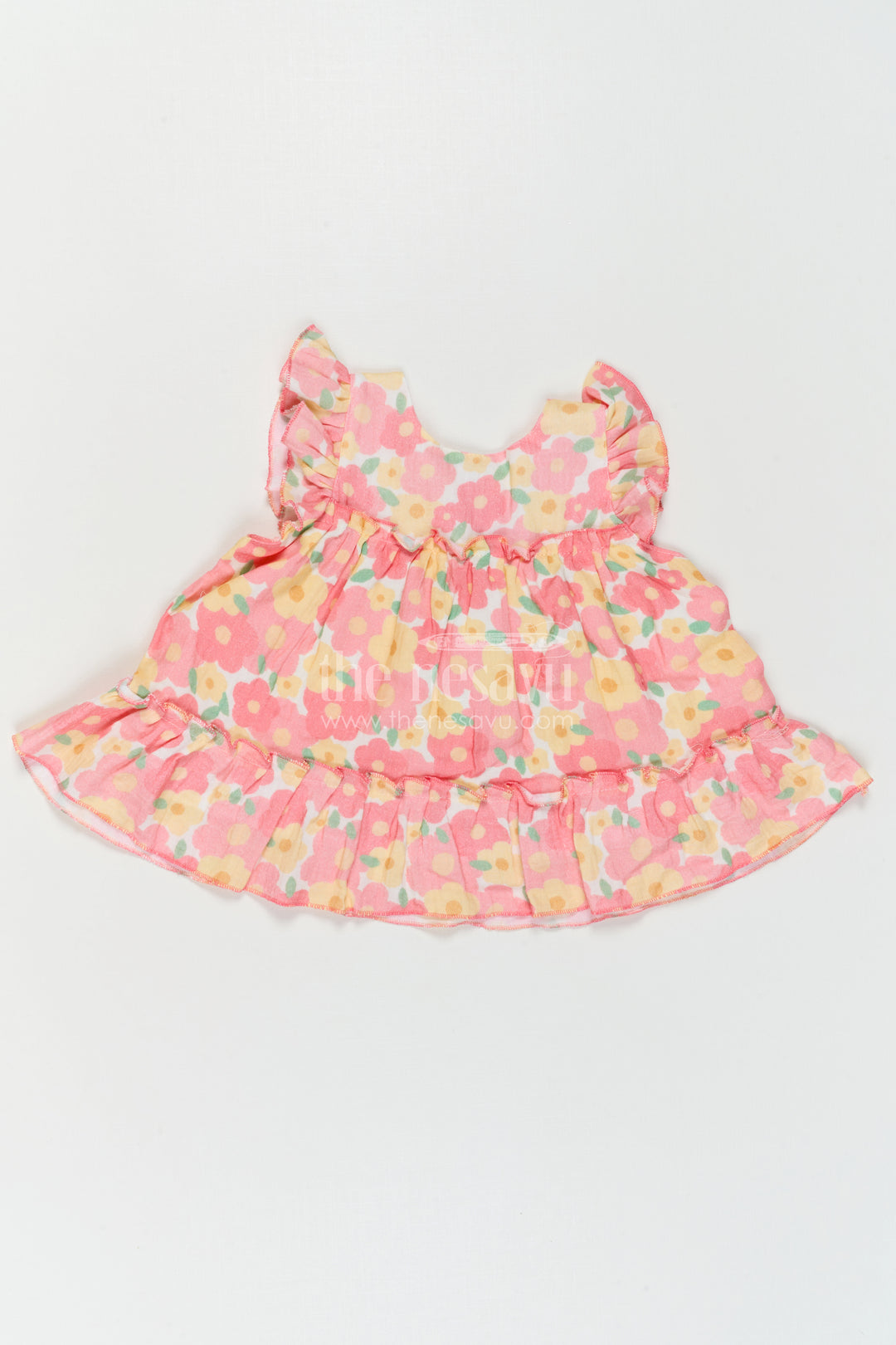 The Nesavu Baby Cotton Frocks Baby Girl Frock for Summer Outings and Everyday Comfort Nesavu Nesavu Baby Girl Muslin Cotton Frock For Summer Outings And Daily Wear With Digital Print Breathable Outfit