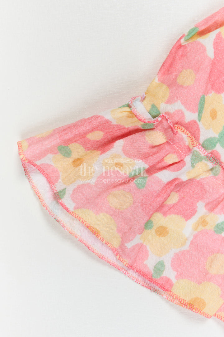 The Nesavu Baby Cotton Frocks Baby Girl Frock for Summer Outings and Everyday Comfort Nesavu Nesavu Baby Girl Muslin Cotton Frock For Summer Outings And Daily Wear With Digital Print Breathable Outfit