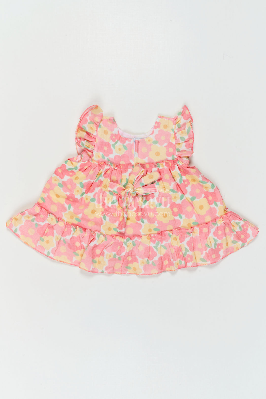 The Nesavu Baby Cotton Frocks Baby Girl Frock for Summer Outings and Everyday Comfort Nesavu Nesavu Baby Girl Muslin Cotton Frock For Summer Outings And Daily Wear With Digital Print Breathable Outfit