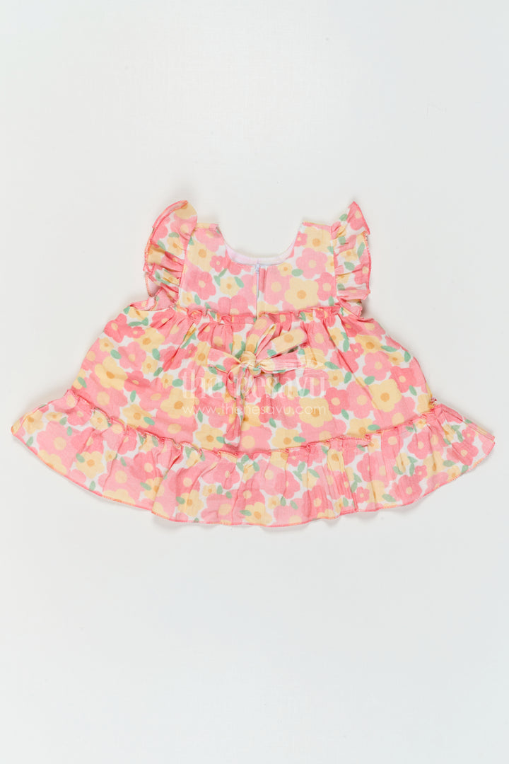 The Nesavu Baby Cotton Frocks Baby Girl Frock for Summer Outings and Everyday Comfort Nesavu Nesavu Baby Girl Muslin Cotton Frock For Summer Outings And Daily Wear With Digital Print Breathable Outfit
