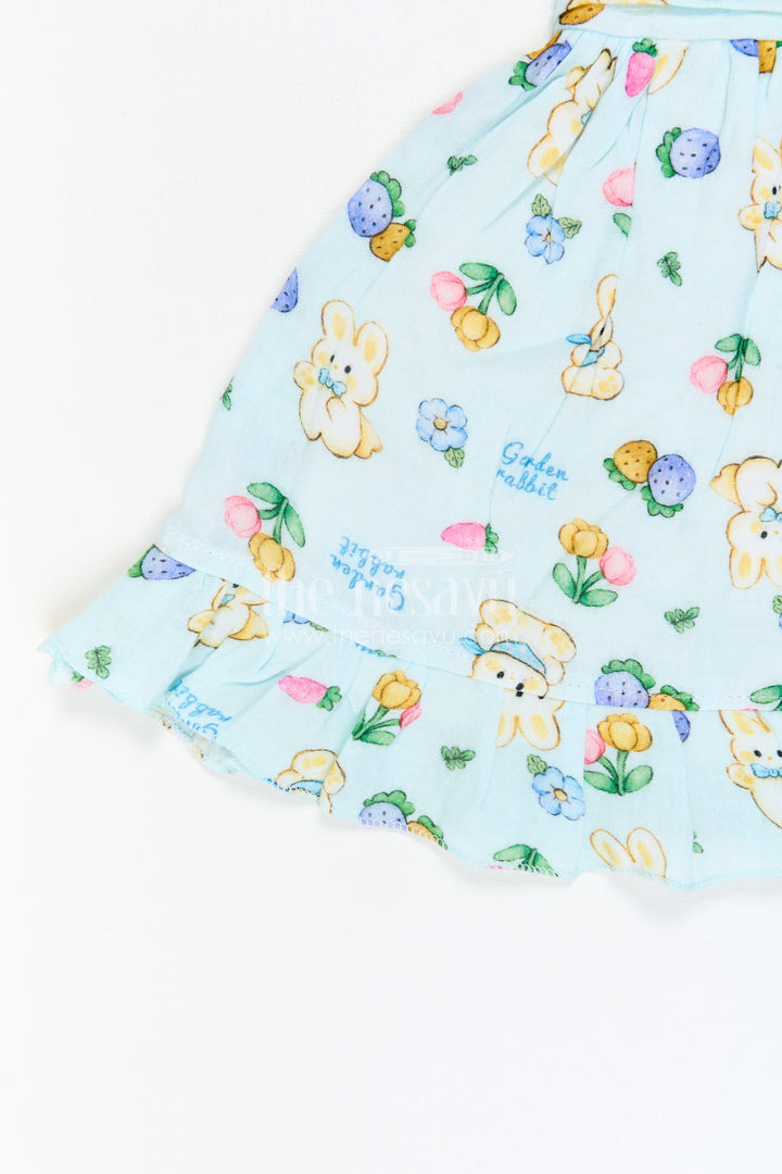 The Nesavu Baby Cotton Frocks Baby Girl Frock for Vacation Photo Moments Nesavu Nesavu Baby Girl Frock For Vacation Photo Moments With Muslin Cotton And Playful Digital Print