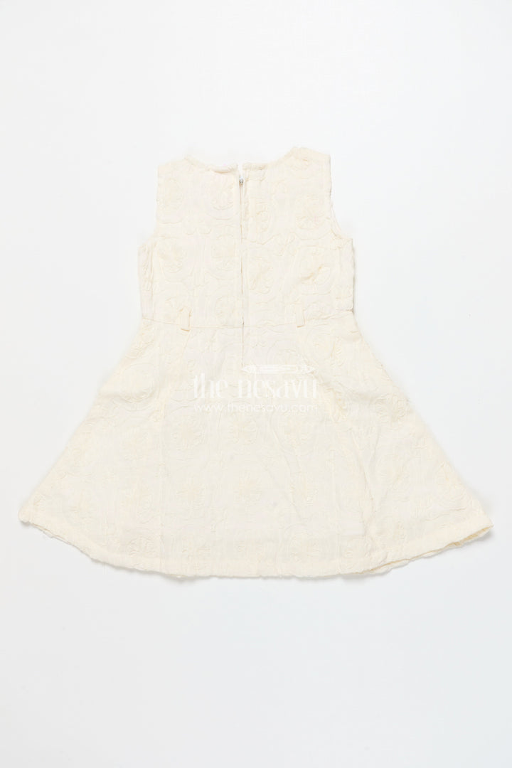 The Nesavu Girls Cotton Frock Baby Girl Frock with Jacket for Birthday and Casual Outings Nesavu Nesavu baby girl frock floral jacket embroidery birthdays casual wear