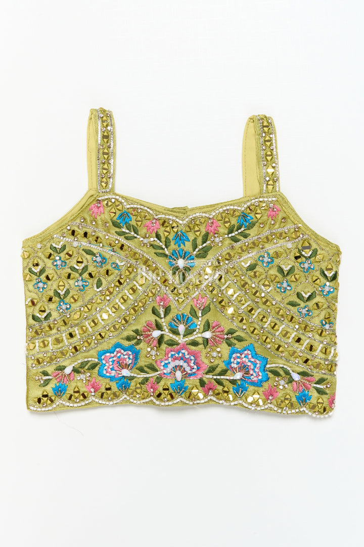 The Nesavu Girls Lehenga Choli Baby Girl Lehenga Choli for Traditional Events and Wedding Functions Nesavu Nesavu baby girl lehenga choli set silk weddings traditional festive occasions