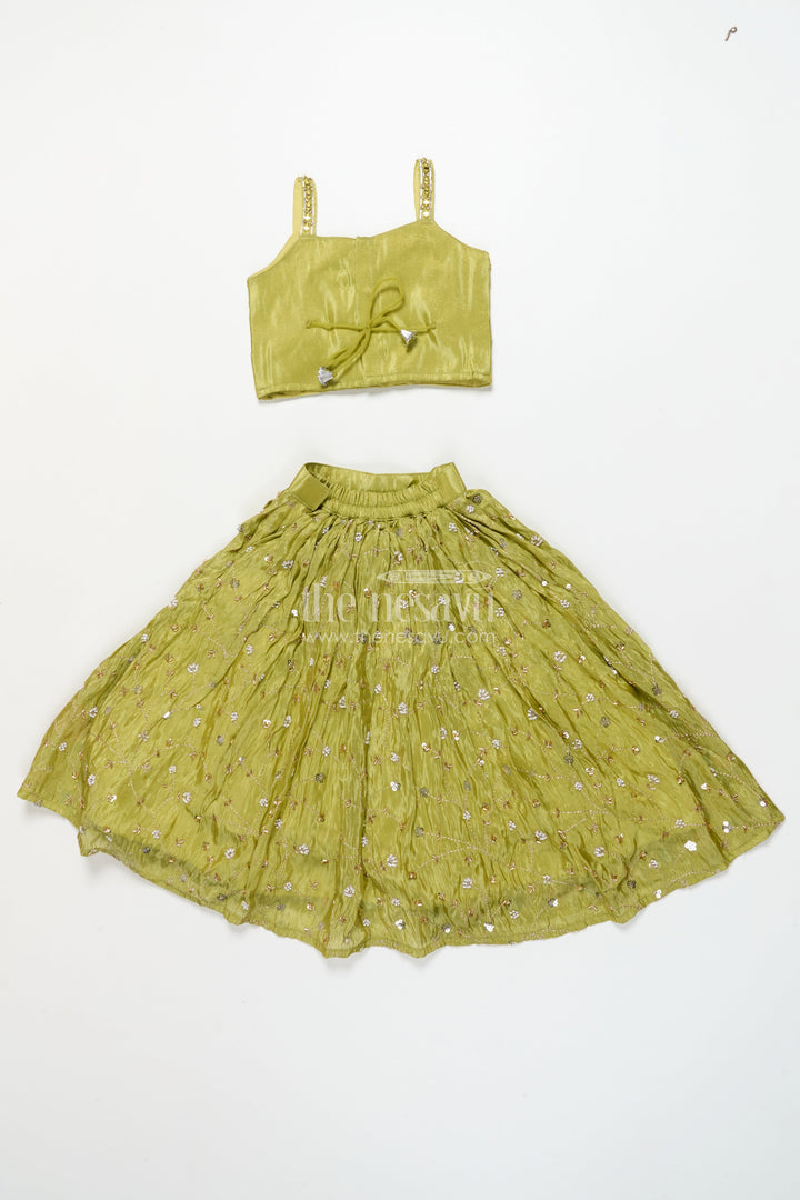 The Nesavu Girls Lehenga Choli Baby Girl Lehenga Choli for Traditional Events and Wedding Functions Nesavu Nesavu baby girl lehenga choli set silk weddings traditional festive occasions