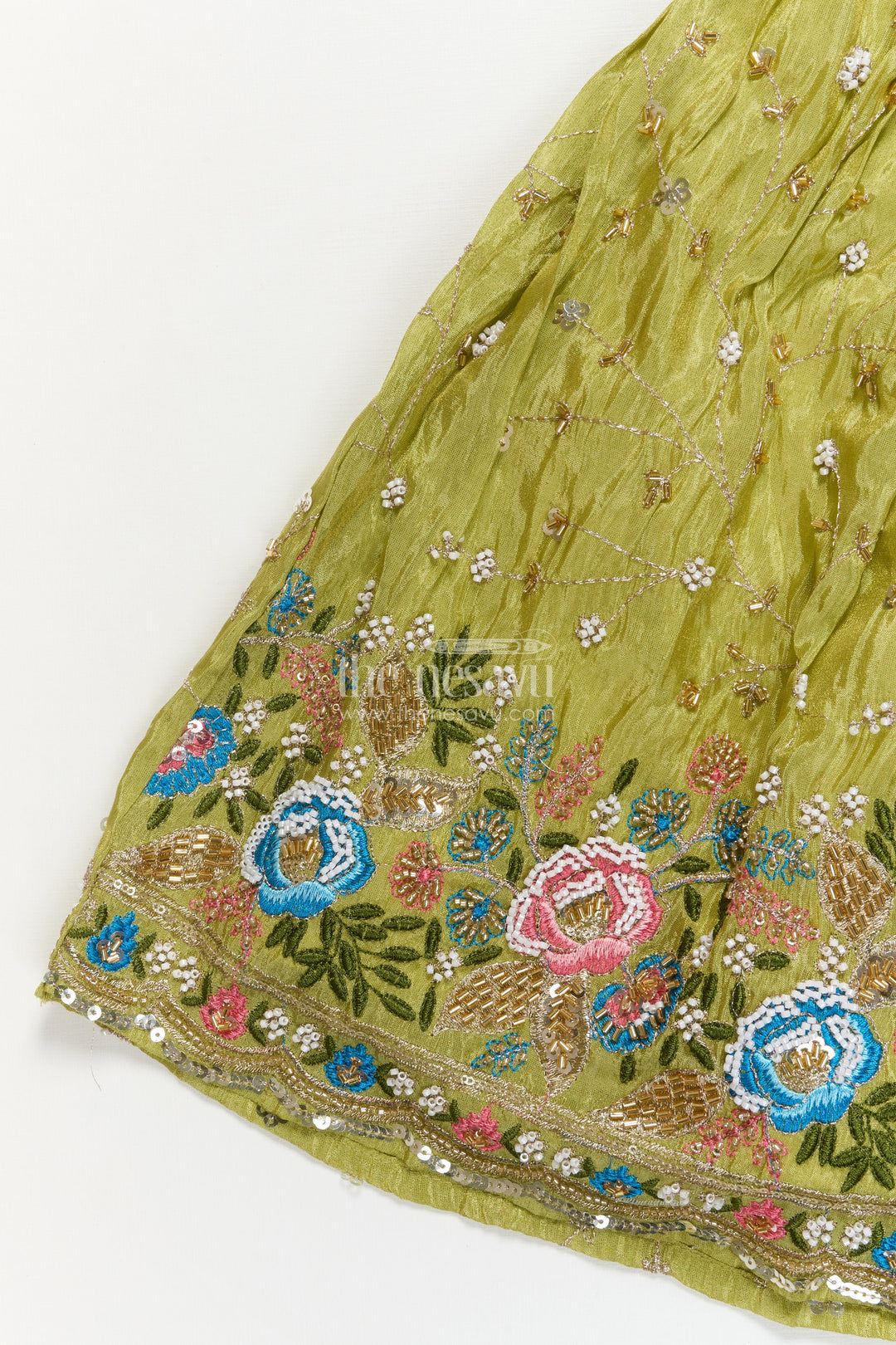 The Nesavu Girls Lehenga Choli Baby Girl Lehenga Choli for Traditional Events and Wedding Functions Nesavu Nesavu baby girl lehenga choli set silk weddings traditional festive occasions