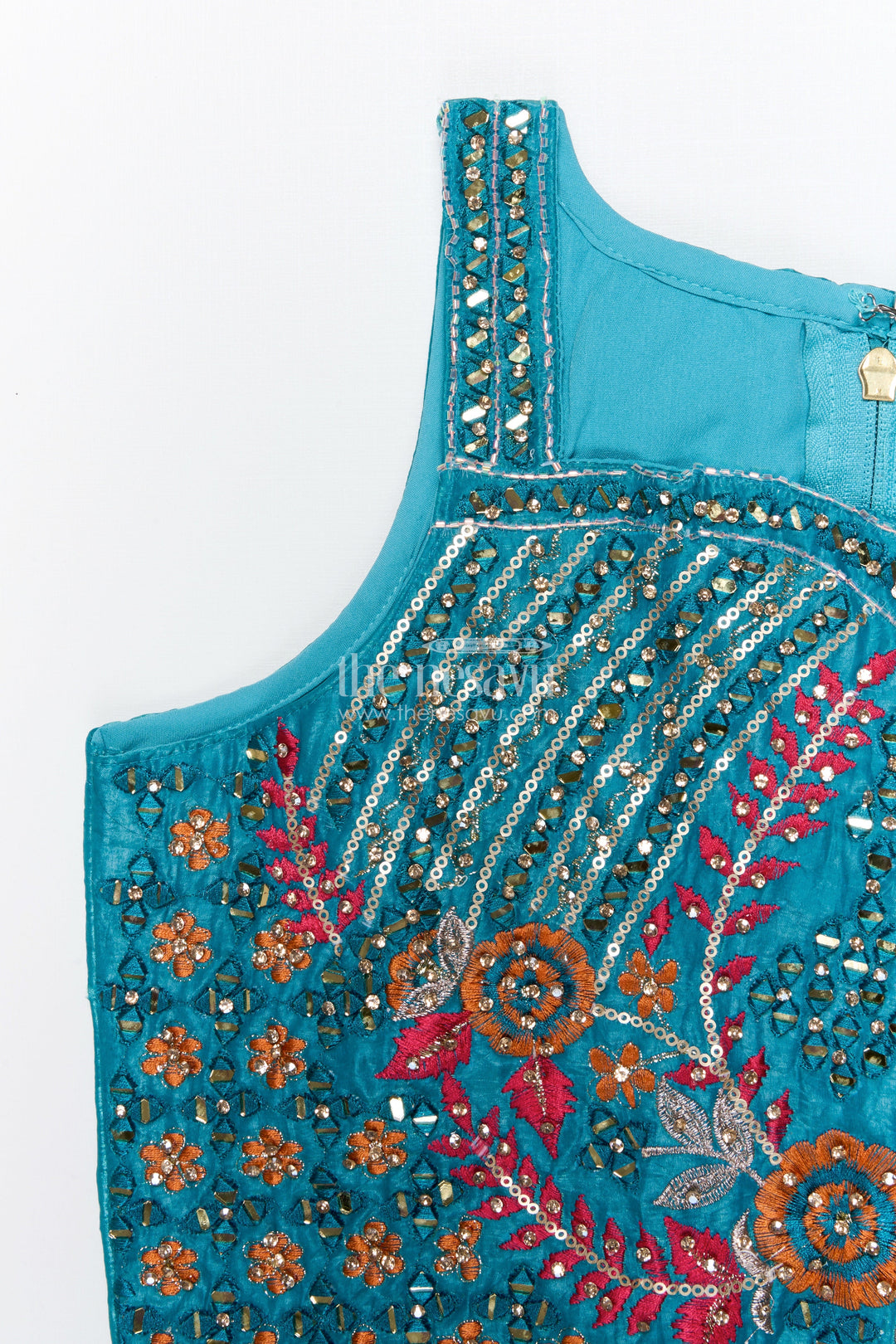 The Nesavu Girls Lehenga Choli Baby Girl Lehenga Choli Set for Weddings and Festive Functions Nesavu Nesavu baby girl lehenga choli set viscose silk weddings grand festive occasions