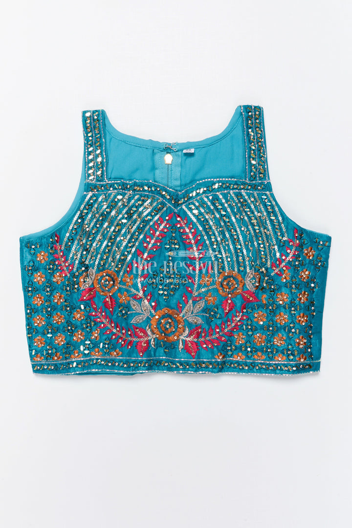 The Nesavu Girls Lehenga Choli Baby Girl Lehenga Choli Set for Weddings and Festive Functions Nesavu Nesavu baby girl lehenga choli set viscose silk weddings grand festive occasions