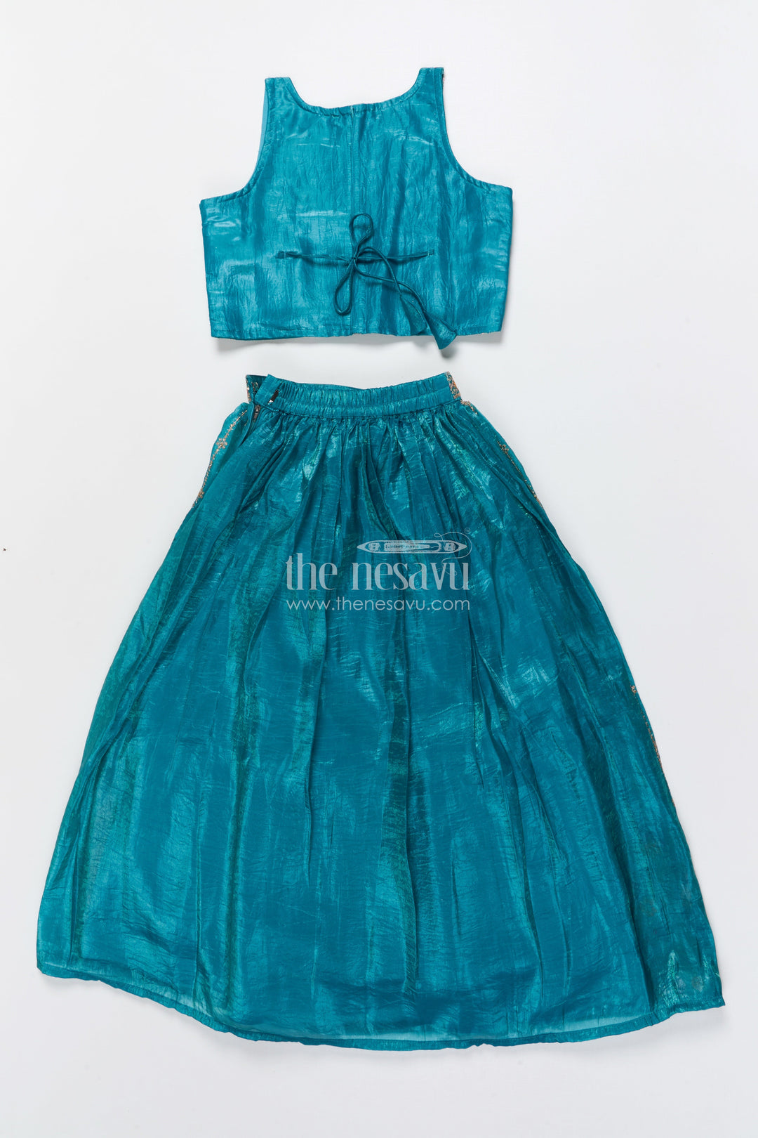 The Nesavu Girls Lehenga Choli Baby Girl Lehenga Choli Set for Weddings and Festive Functions Nesavu Nesavu baby girl lehenga choli set viscose silk weddings grand festive occasions