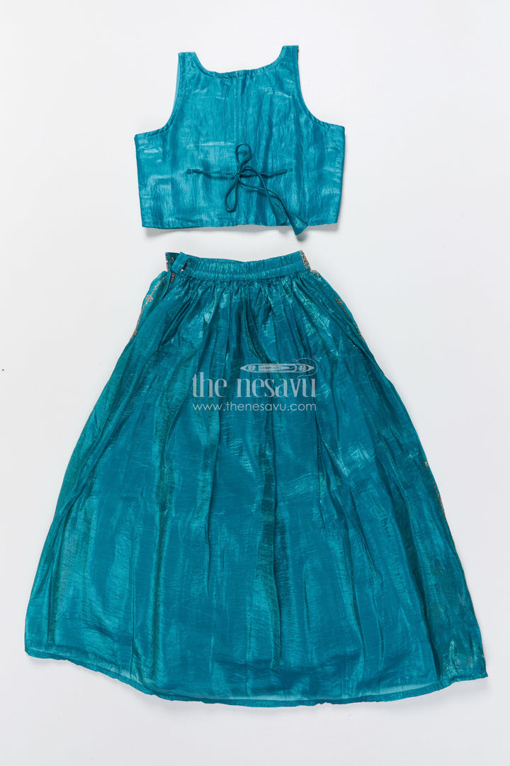 The Nesavu Girls Lehenga Choli Baby Girl Lehenga Choli Set for Weddings and Festive Functions Nesavu Nesavu baby girl lehenga choli set viscose silk weddings grand festive occasions