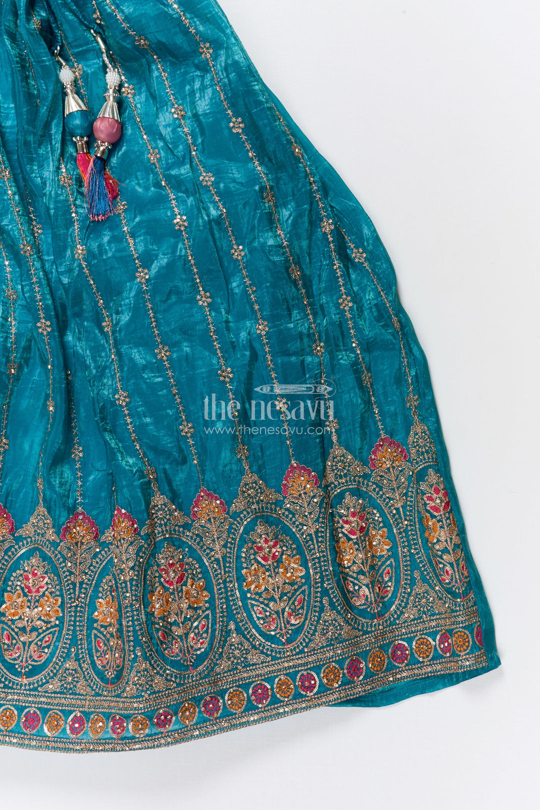 The Nesavu Girls Lehenga Choli Baby Girl Lehenga Choli Set for Weddings and Festive Functions Nesavu Nesavu baby girl lehenga choli set viscose silk weddings grand festive occasions