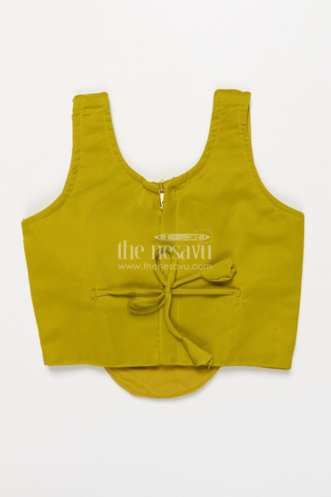 The Nesavu Girls Fancy Lehenga Baby Girl Lehenga for Festive Celebrations and Birthday Functions Nesavu Nesavu baby girl lehenga embellished yoke dupatta birthdays traditional functions