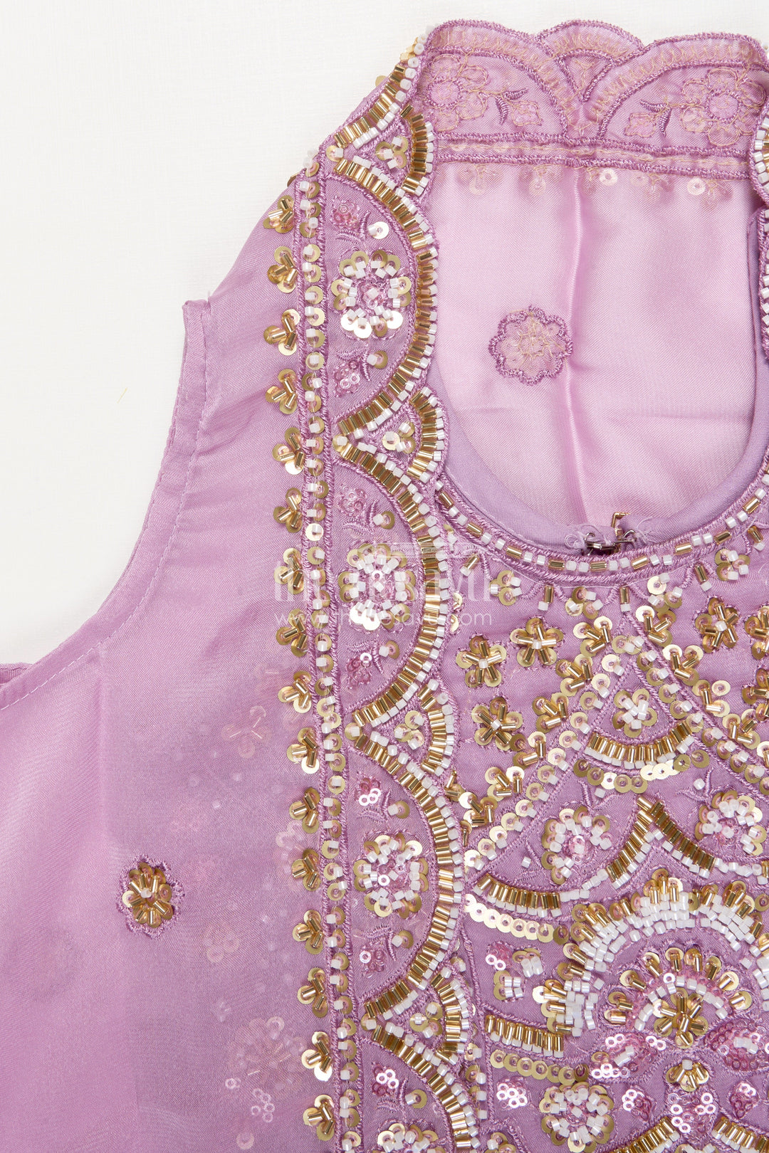 The Nesavu Girls Fancy Lehenga Baby Girl Lehenga for Weddings and First Birthday Celebrations Nesavu Nesavu baby girl lehenga georgette designer embroidery  ideal weddings birthdays